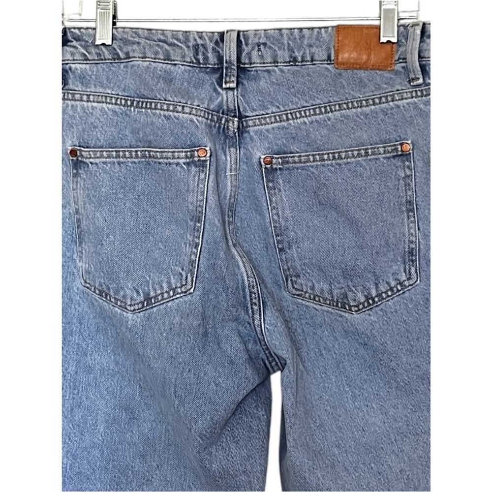 Zara light wash high waist straight leg ankle crop jeans size 6 - Picture 4 of 8